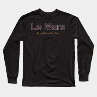 Le Mars Grunge Text Long Sleeve T-Shirt